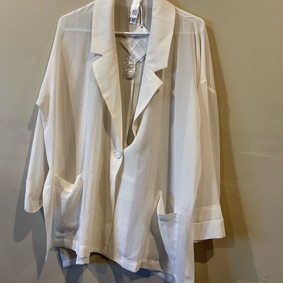 Marla Wynne chiffon blazer. - Picture 1 of 2